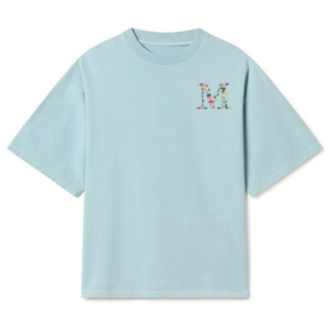 Letra flores | Camiseta oversize